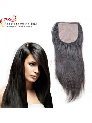 Silky Striaght Hair Silk Base Closure Indian Remy Hair [STC01]