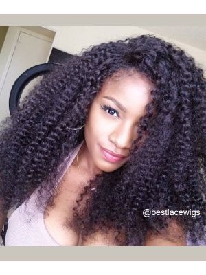 Water Wave Indian Remy Hair Glueless Lace Front Wigs [SW089]