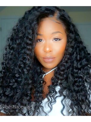 Deep Wave Chinese Virgin Hair Lace Front Wigs [SW092]