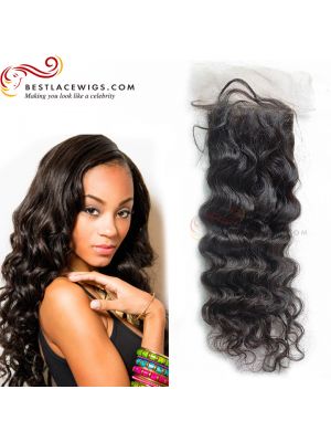 Deep Wave Virgin Brazilian Hair Lace Closure [TCB14]