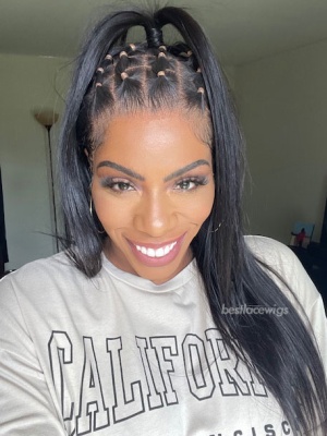 Skin Melted HD Lace New Clean Hairline 13x6 Lace Frontal Wig Silky Straight Hair[HD03] 