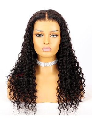 Skin Melted HD Lace New Clean Hairline 6in Lace Frontal Wig Deep Wave Hair[HD07] 