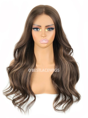 2# 6# 10# Color Big Wavy Brazilian Virgin Hair HD Lace Glueless Wigs [MSW01]