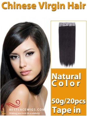 Tape In Virgin Chinese Hair Extensions 50G [TE001]
