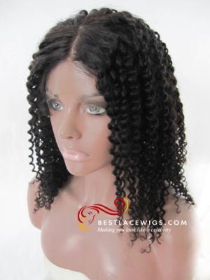 Glueless Full Lace Wigs Indian Remy Water Wave Hair [SW008]
