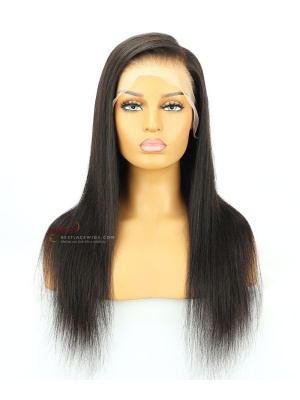 Pre-Plucked 6in Part Transparent Lace Silky Straight Lace Front Wigs[GSW080]