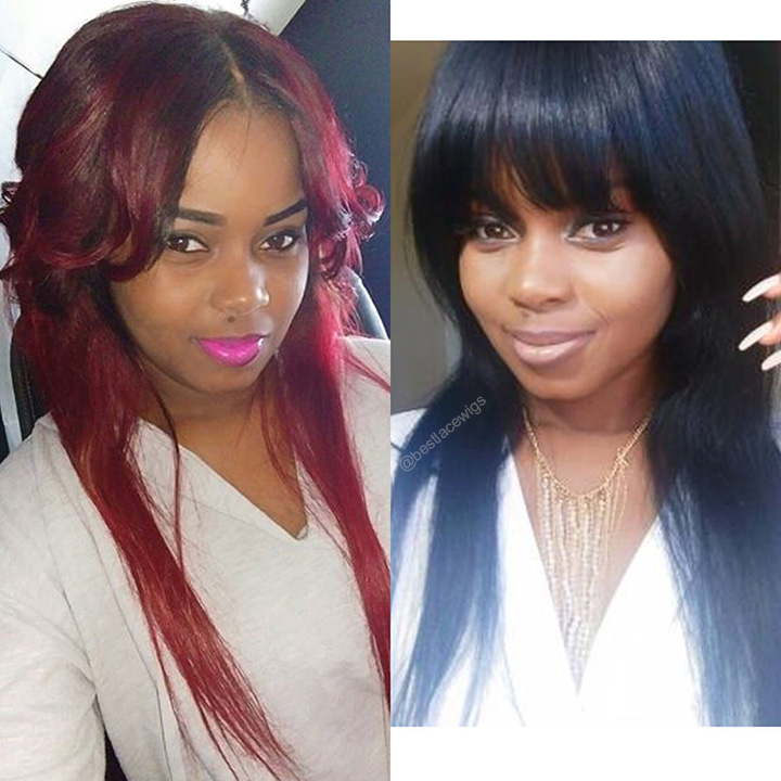 Glueless Full Lace Wigs Virgin Human Hair Malika Haqq Hair Style