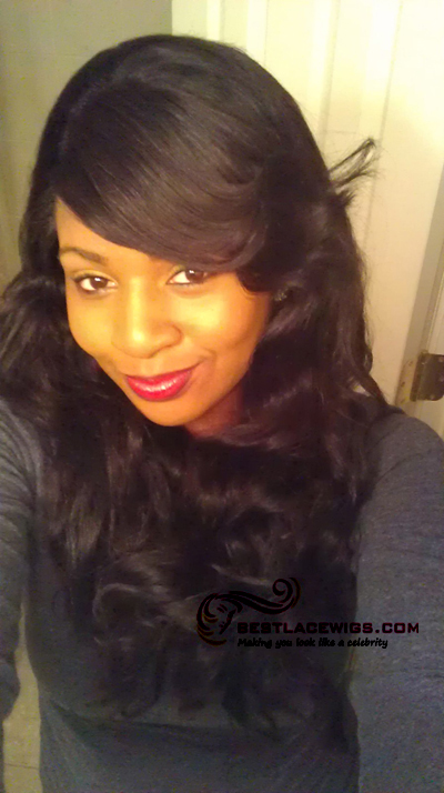 Glueless Full Lace Wigs Virgin Human Hair Malika Haqq Hair Style