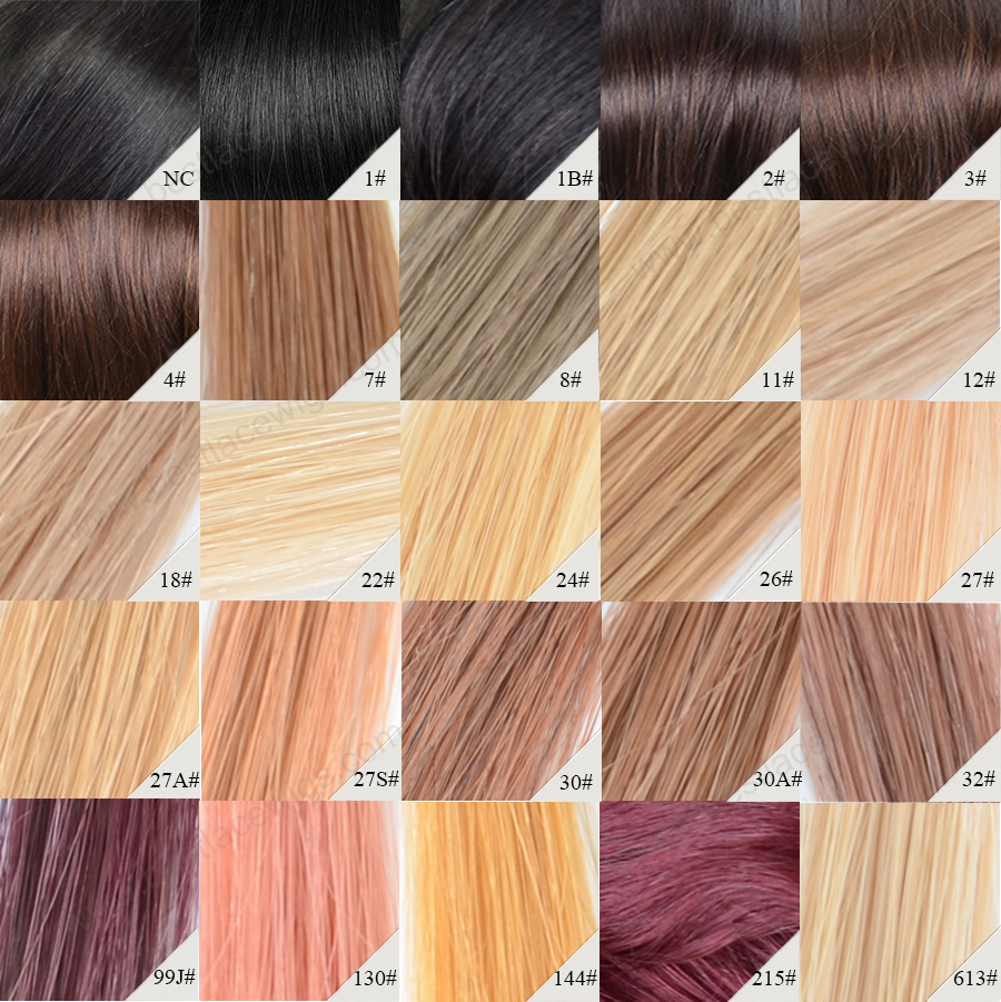 Brazilian Remy Hair Color Chart